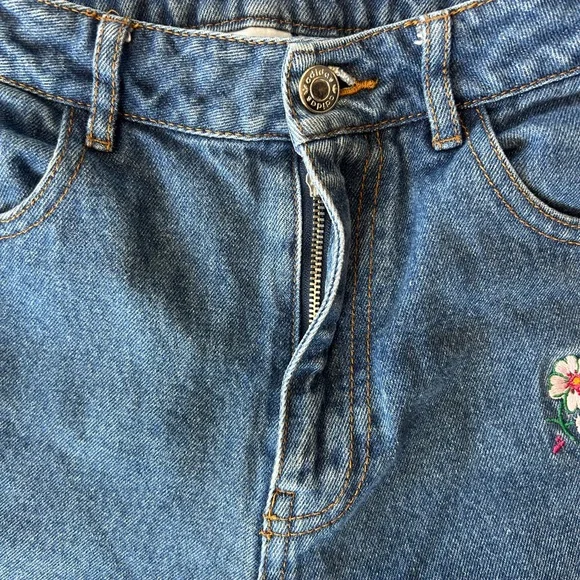 Adidas Originals Alexander Wang X Naomi Utsu denim pants side tri-stripe size 4 - Picture 6 of 13